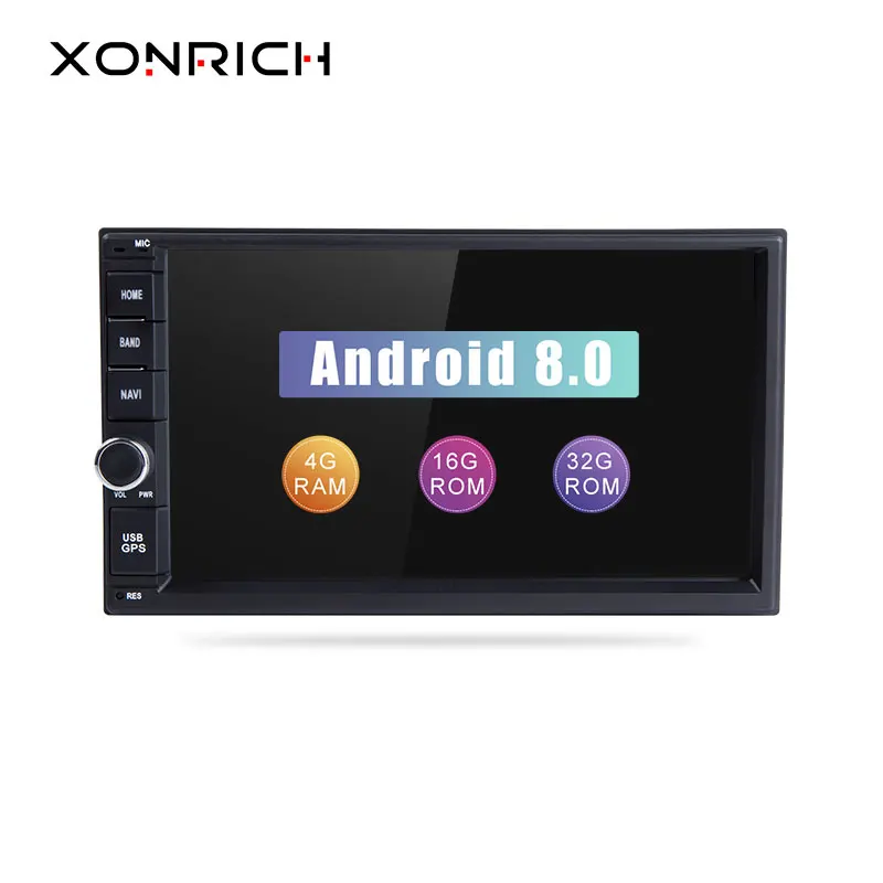 2 din Android 8 0 Автомагнитола головное устройство для Nissan Note Xtrail Qashqai Almera мультимедиа