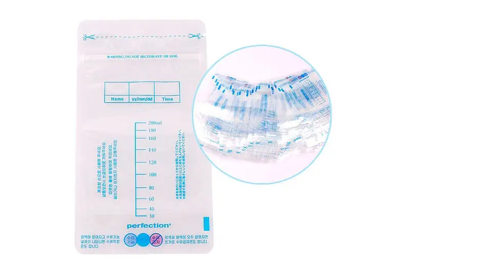 Jaco Brand Baby Food Storage Breast Milk Storage Bags  200ml 120 Piece 30 piece PBA free safe Formula Dispenser Breast Milk Pack (6)