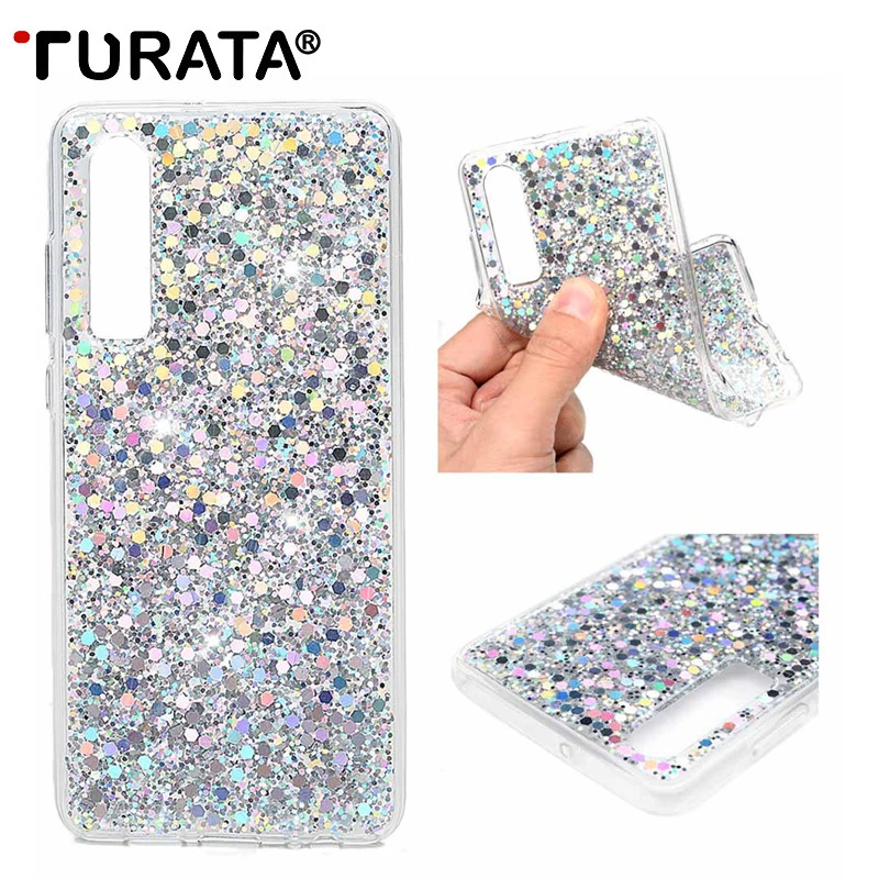 TURATA Bling блестящие порошок блестки чехол для телефона huawei P30/P30 Pro мягкий