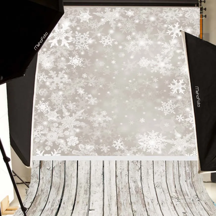 

Comophoto Snowflake Christmas Backdrop Customized Computer Printed Vinyl Photography background for photo studio L-885