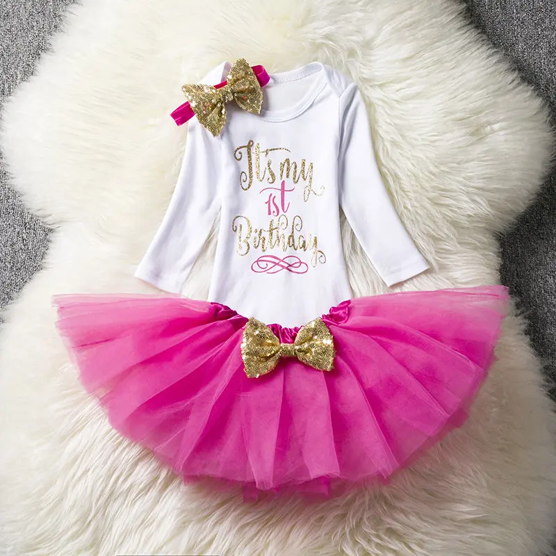 1 год Платье для маленьких девочек платье-пачка принцессы для девочек tolldler детская одежда крестильное платьице для малышей 1st одежда на первый день рождения vestido de bebes кукла трансфер