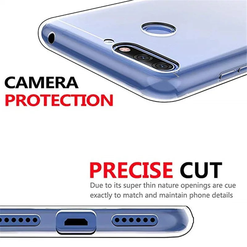 Чехлы для телефонов Huawei honor 10 мягкий прозрачный чехол Honor 8C 8X 7S 7X 7A 7C pro Y9 2019 Y5 Y6 Y7 prime