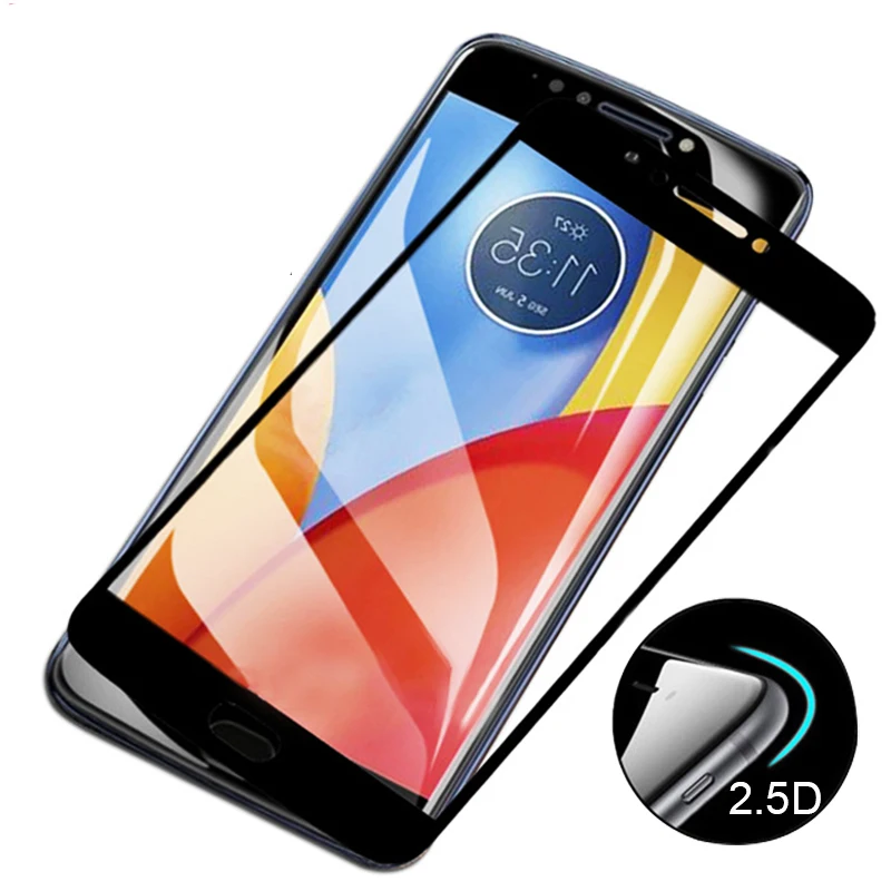 Полное покрытие из закаленного стекла для Moto G6 Play G5 Plus E5 Play Plus для Motorola передняя защита экрана пленка защитное стекло