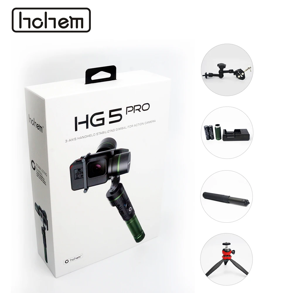Hohem HG5 PRO 3 осевой ручной карданный стабилизатор из алюминиевого сплава для экшн