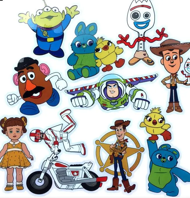 

50sheets/Lot toy story 4 sticker stickers stikers Woody Buzz Lightyear Slinky Dog Jessie Lotso naklejki gift for kids children