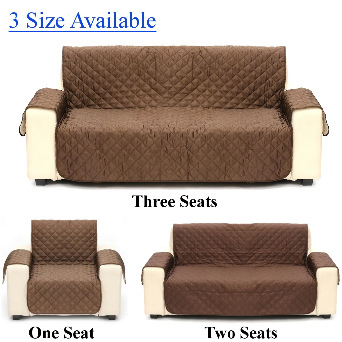 1/2/3 Seat Quilted Reversible Pet Dog Couch Sofa Chair Furniture