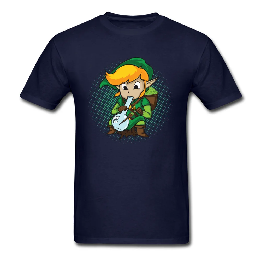 The Legend of Bong T-shirts Birthday Short Sleeve Funny Round Neck 100% Cotton Tops & Tees Printed On Tee Shirt for Male Fall The Legend of Bong navy