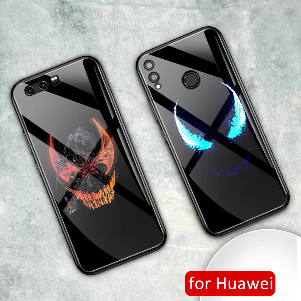 Чехол для Huawei honor 8x стеклянный чехол 20i Venom max 9 10 20 v9 v10 v20 play note | Мобильные телефоны и