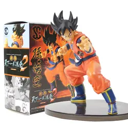 16 см Dragon Ball цифры Гоку фигурки Tenkaichi будокай ПВХ черные волосы Figurte Коллекционные детские игрушки