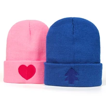 Гравитационный водопад США мультфильм Мэйбл Диппер Пайнс Косплей крутой вязаный зимний головной убор Хип-хоп Skullies hat