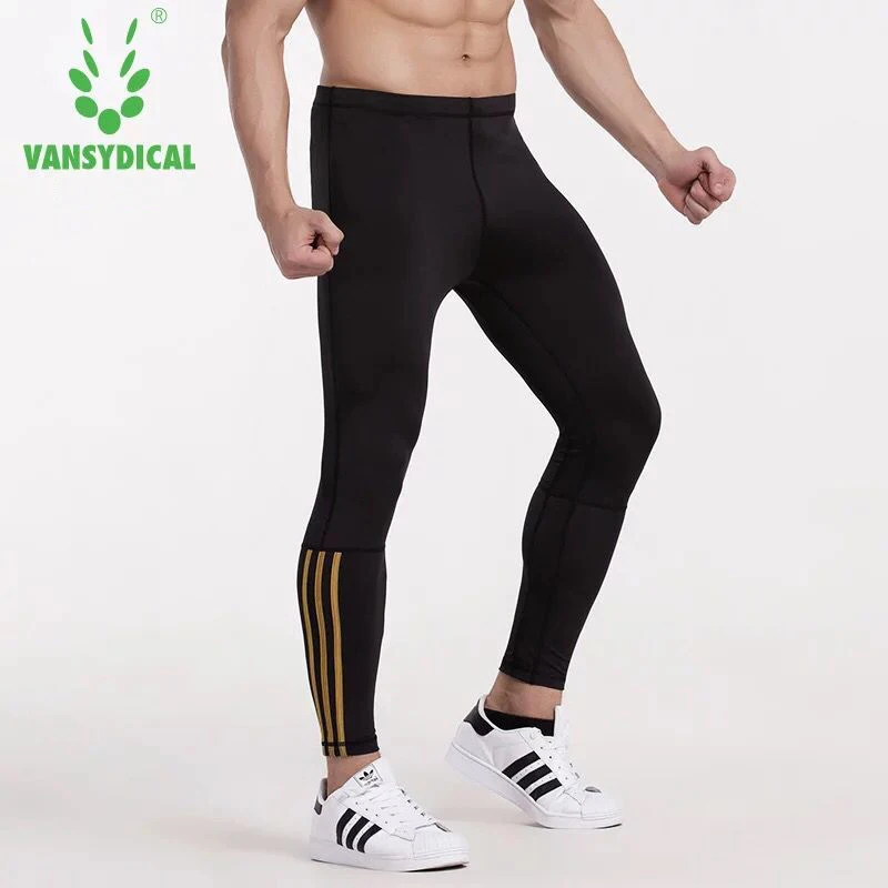 Vansydical 2018 колготки для бега мужские Компрессионные спортивные Леггинсы фитнес