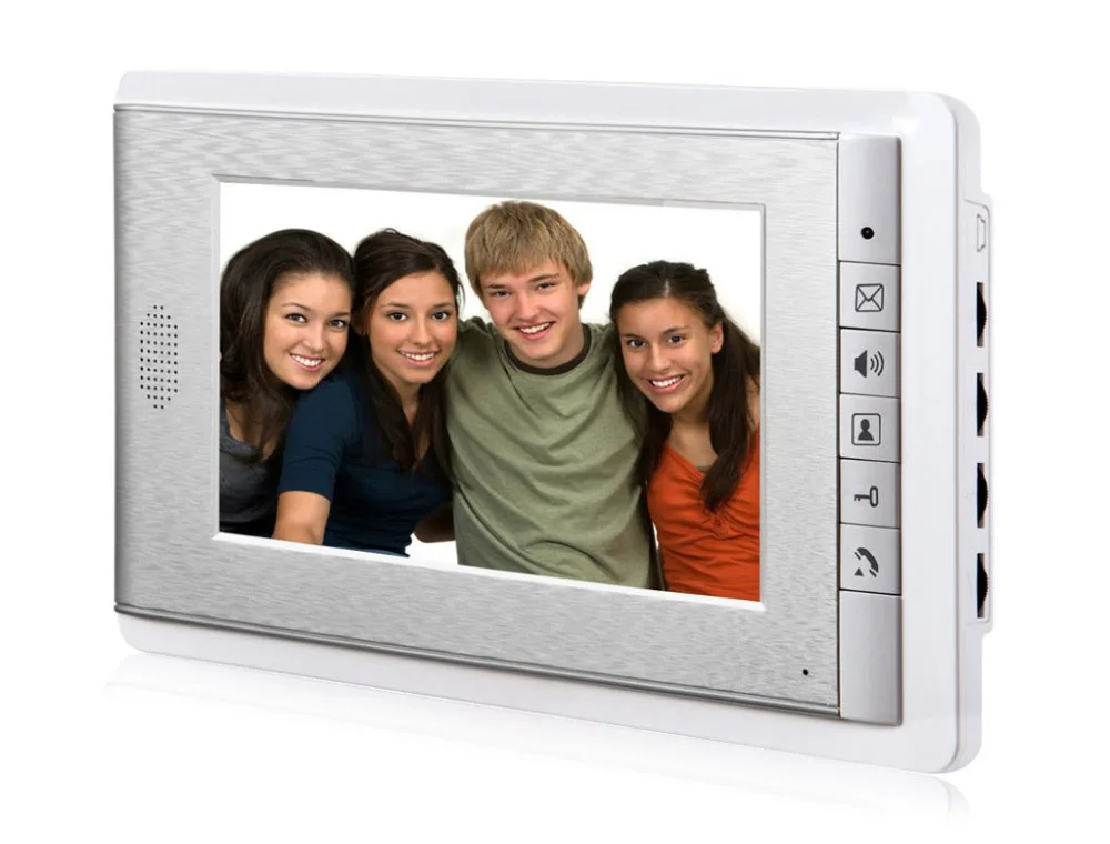 7 "видео телефон двери комплект с ID Брелоки + Электрический замок Питание выход для Вилла видео видеопереговорное устройство системы