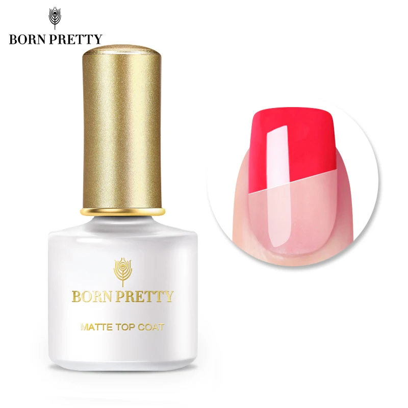 

BORN PRETTY Base Coat No Wipe Top Coat Nail Gel 6ml Soak Off Gel Lacquer for UV LED Nail Art Varnish Polish
