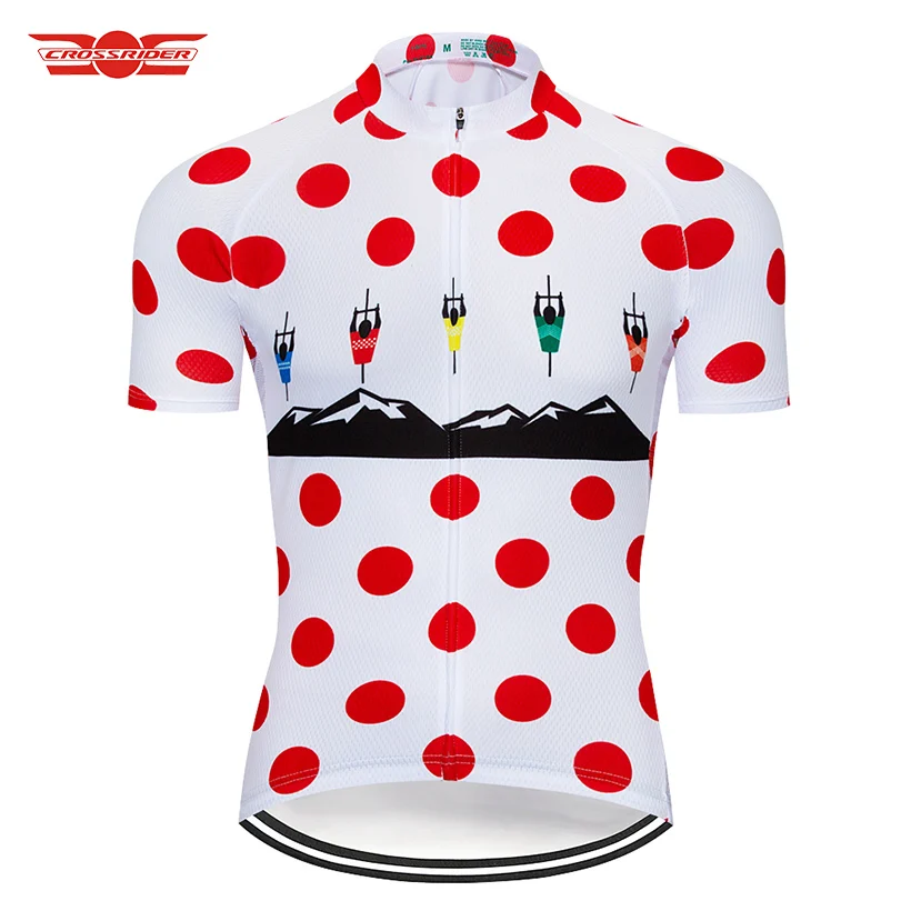 

Summer Red Point 2019 Mens Cycling Mtb Jersey Bicycle Clothing quick dry Bike Wear Clothes Short Maillot Roupa Ropa De Ciclismo