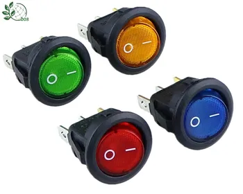 

KCD1 Illuminated Rocker Switch ON/OFF 20 Amp DC 12V 220V Kit Car Trike SPST