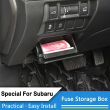 Автомобильный Стайлинг коробка для хранения предохранителей лоток держатель подлокотник коробка для хранения модифицированные аксессуары специально для Subaru Forster Outback XV Legacy