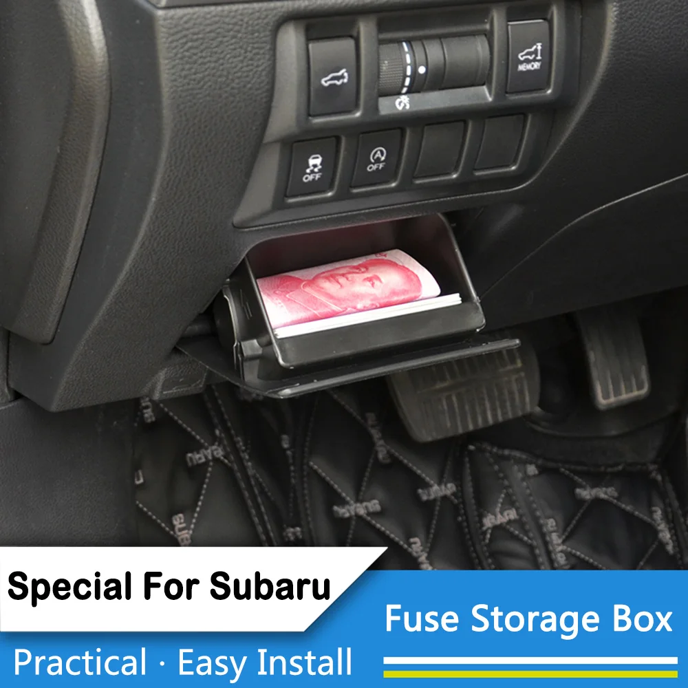 

Car Styling Fuse Storage Box Tray Holder Armrest Storage Box Modified Accessories Special For Subaru Forster Outback XV Legacy