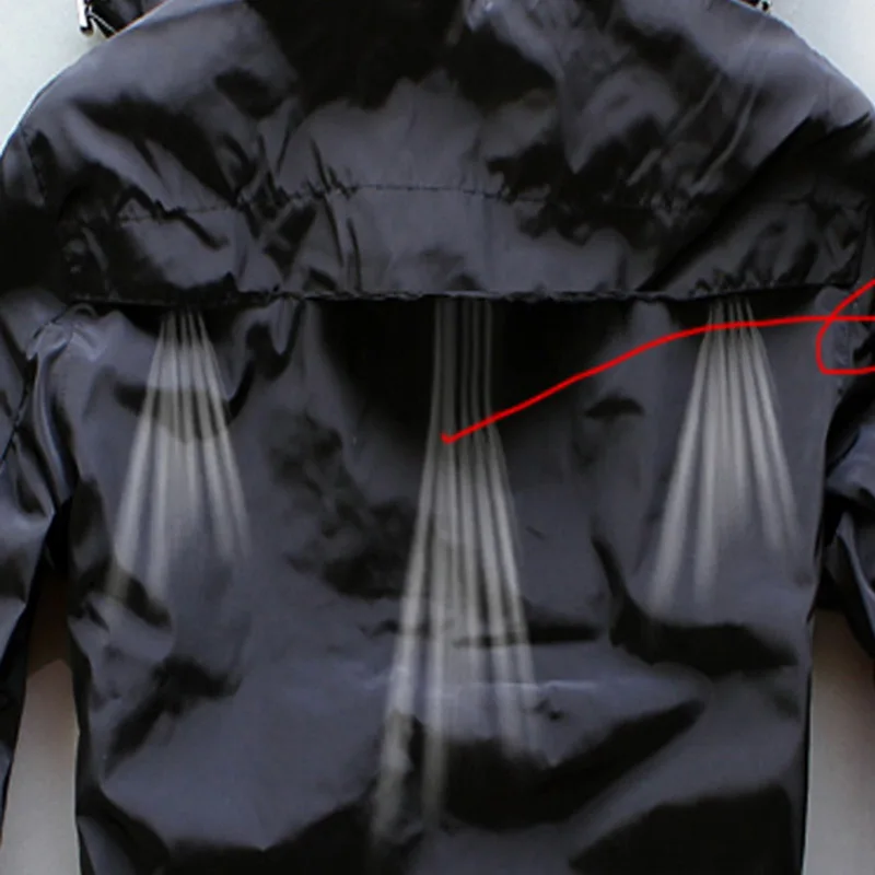 Litthing Summer Casual Jacket Men Anti-UV Windbreaker Male Hooded Waterproof Basic Streetwear Long Sleeve Clothing