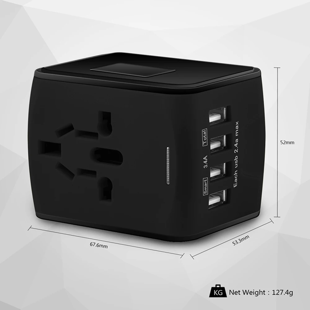 Wearpai Max 4 Порты и разъёмы телефон Зарядное устройство USB путешествия адаптер с ЕС