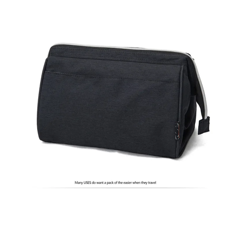 

New Cosmetic Bag in Bag,Double Zipper Portable Travel Pockets Handbag Storage Bag, Travel  Makeup Bag