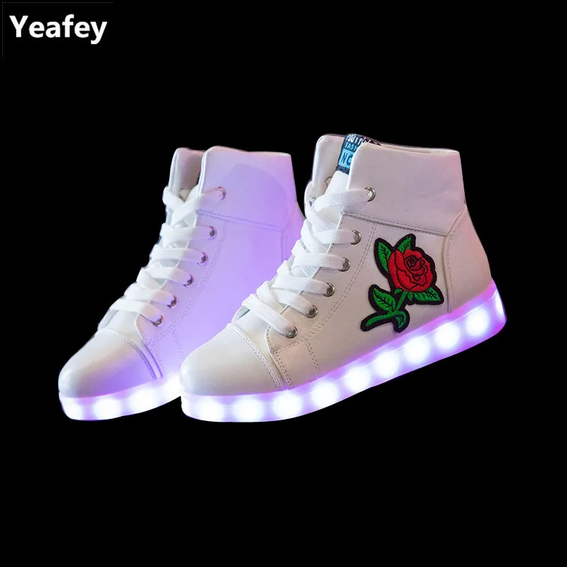 Yeafey Leucht Krasovki Blinkende Turnschuhe Kinder Led BABYS KINDER MÄDCHEN LED Blinkende Schuhe Leuchtende