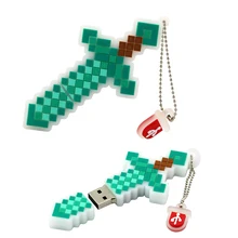 Minecraft Treasured Sword Usb 4gb 8gb 16gb 32gb 64gb Usb Pen Drive Cool Usb Sticks Free Shipping