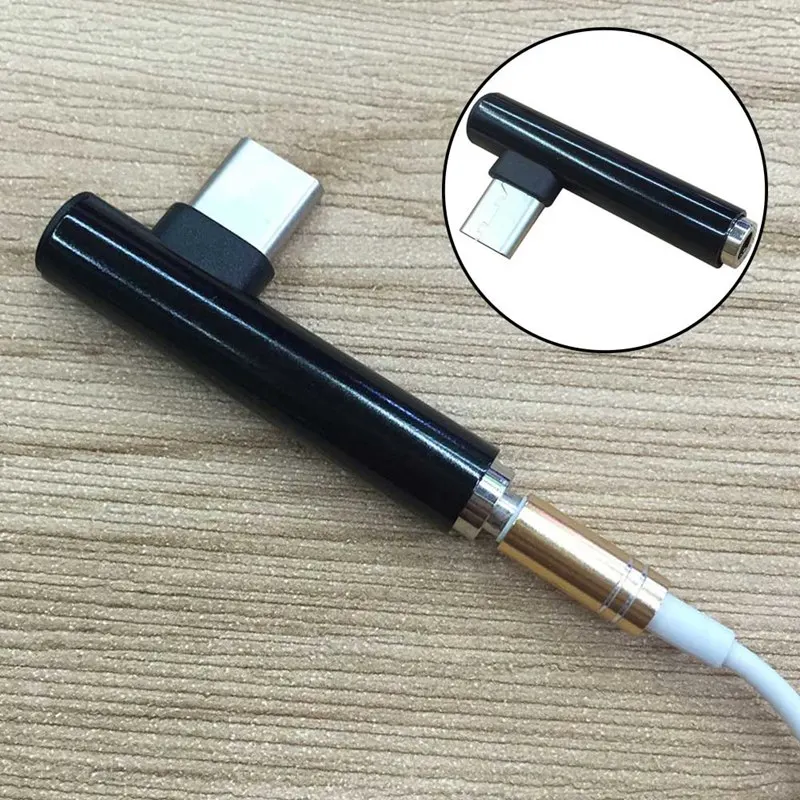 

USB Type C To 3.5mm Jack Headphone Adapter Type-C To AUX Audio Splitter USB C Earphone Adapter For Xiaomi 6 For Letv 2 Pro