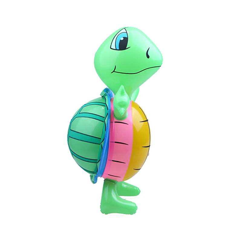 Friendly PVC Turtle Inflatable Toys For Children Big Tortoise Balloons Green Turtle Toy Cartoon Animals Kids