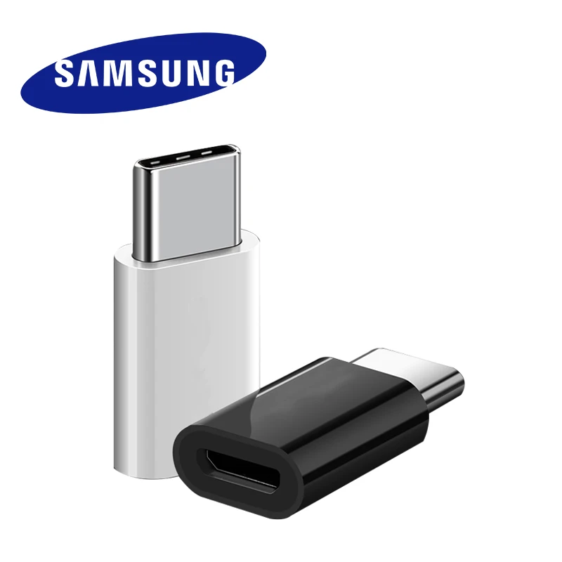Переходник Micro USB в Type C Samsung оригинальный кабель адаптер c быстрая зарядка Galaxy S8/S9 S
