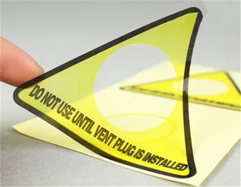 

1000pcs Customized Digital Vinyl Machine Caution Display Labels Stickers Custom Printed Transparent PVC Adhesive Lables