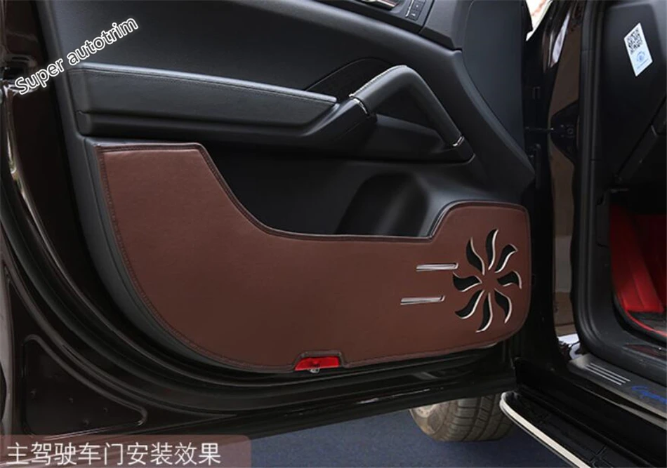 

Lapetus Interior Inner Door Anti Kick Protective Sticker Cover Trim 4 Pcs / Set Fit For Porsche Cayenne 2015 2016 2017