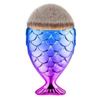 

Women's Fashion Fish Scale Makeup Brush Fishtail Bottom Brush Powder Blush 0710