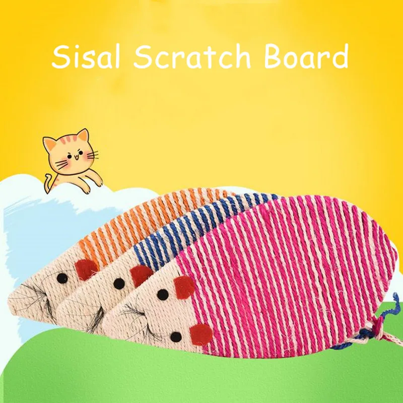 

1 pc Cat Scratch Board Sisal Kitten Cats Scratching Toys Bed Mat Scratcher Pad Board For Cats Interactive Play Fish Mouse Toy