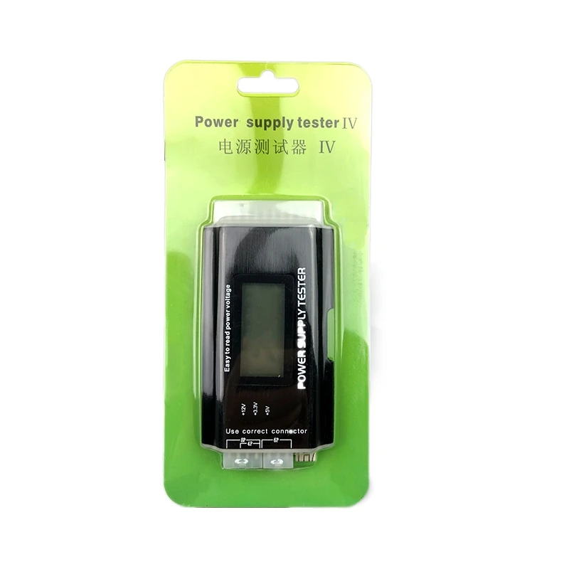 Digital Lcd Computer Pc Power Supply Tester Checker 20/24 Pin Sata Hdd Atx Btx Meter Power