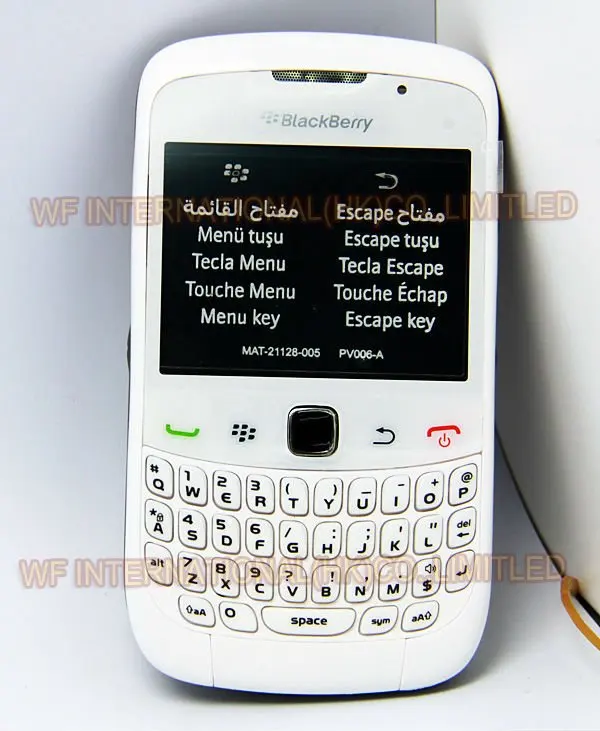 Оригинальный разблокированный смартфон BlackBerry 3G 9300 Curve мобильный телефон белый