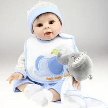 22 дюймов 55 см Reborn малыша Куклы реалистичные кукла baby Playmates Куклы на день рождения год Рождественский подарок Игрушечные лошадки для девочек и мальчиков