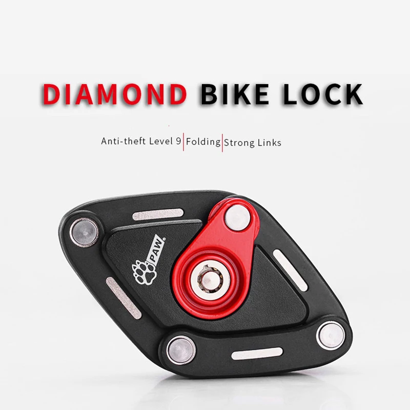 

2018 New Foldable Bike Lock With 2 Keys Strong Security Anti-theft Bicycle Lock Alloy Mount Bracket Mountain Road Bike Lock