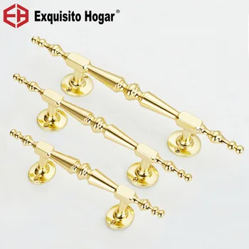 

Gold Door Handle Solid Wooden Sliding Door Wardrobe Open Push-pull Door Handle Cabinet Drawer Handle Knobs Hardware Design