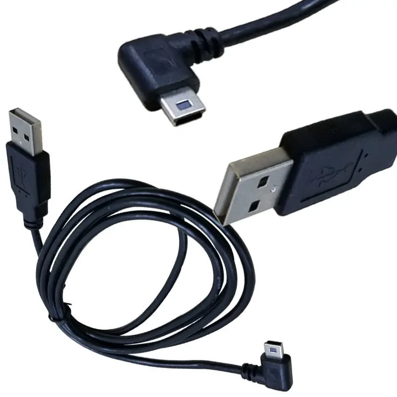 Danspeed 1 5 м 10ft USB 2 0 A к Mini 5pin левый угловой m/M зарядное устройство Соединительный