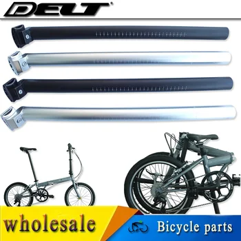 

1pcs Folding Cycling bike Bicycle seatpost for 33.9 to 34 X 550mm aluminum bolted Black Silver Accessories