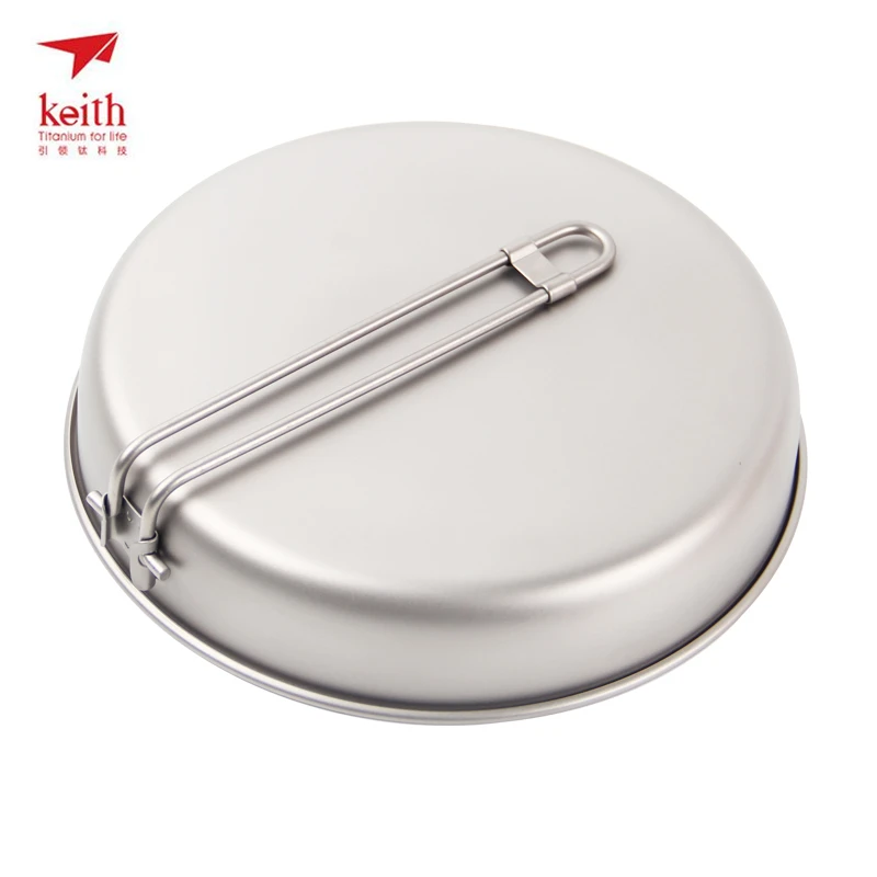 Keith Titanium pot plegable Titanium pan antiadherente sartén acampar al aire libre Utensilios de cocina ligero 128g 1000 ml ti8150 envío de la gota Keith Titanium pot plegable Titanium pan antiadherente sartén acampar al aire libre Utensilios de cocina ligero 128g 1000 ml ti8150 envío de la gota