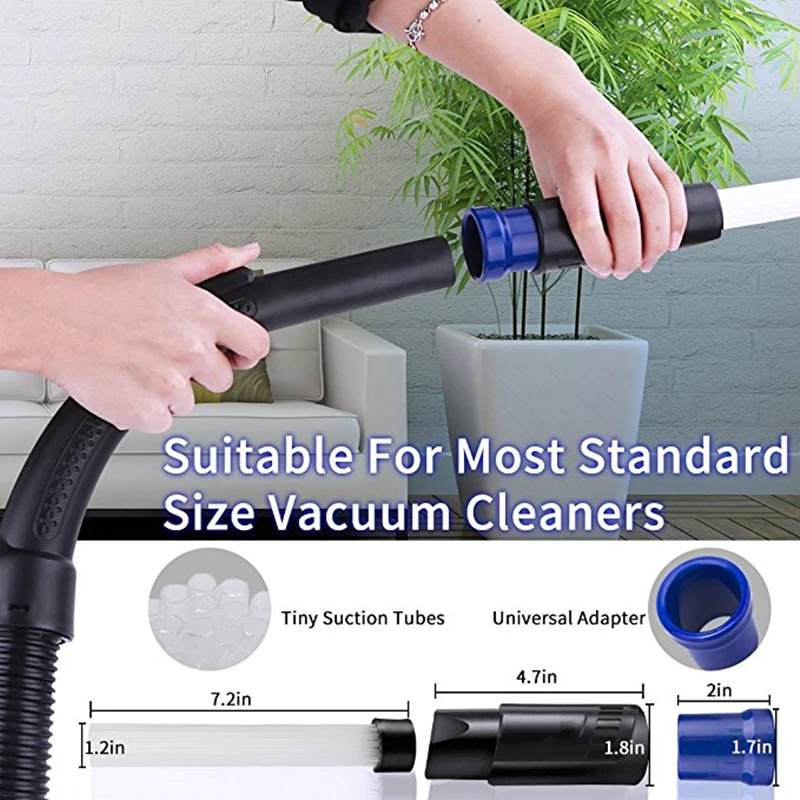 cleaning tools Multi-tube Vacuum Straw Cleaning Brush Tubes Dust Cleaner Remover for Keyboard Car Gap Dust Vacuum Attachment Dirt Clean Tools