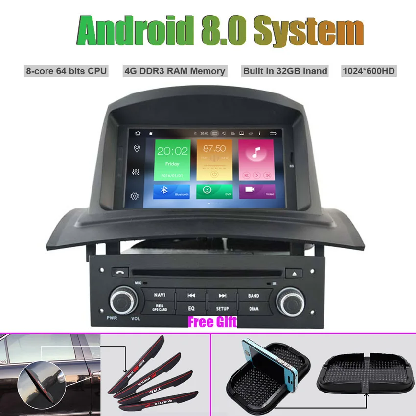 Clearance Octa-Core Android 8.0 CAR DVD Player for RENAULT Megane II Fluence 2002-2008 Auto RADIO STEREO GPS navigation 0