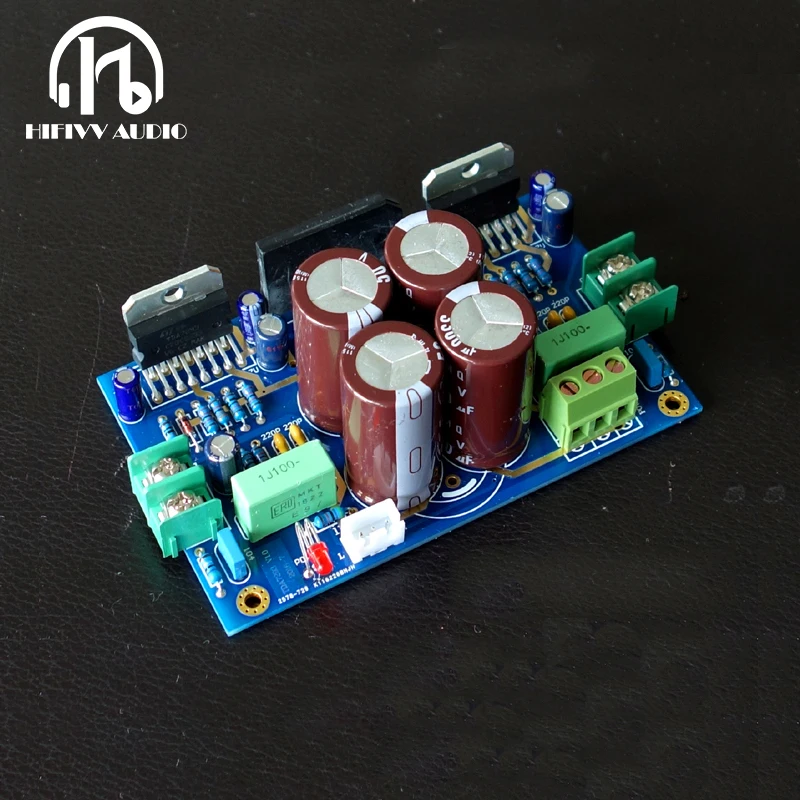 Buy 100W+100W DIY 2.0CH class D TDA7293 audio power amplifier kits with speaker