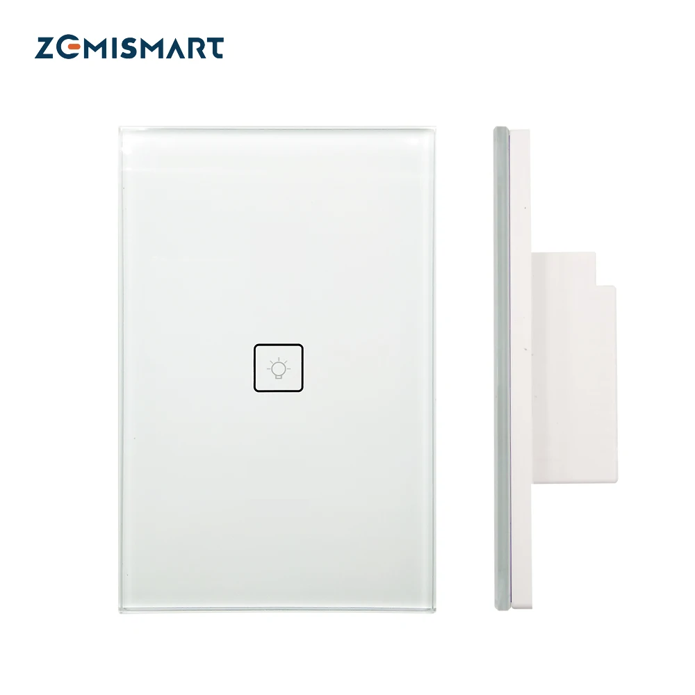 Настенный светильник ель Zigbee One Gang работает с Alexa Google Home через Zemismart Hub Smarthings Bridge APP