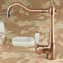 YANKSMART кухонный кран Cozinha Torneira, новинка, античная медь, латунь, на бортике, на одно отверстие, для раковины, смесители, краны