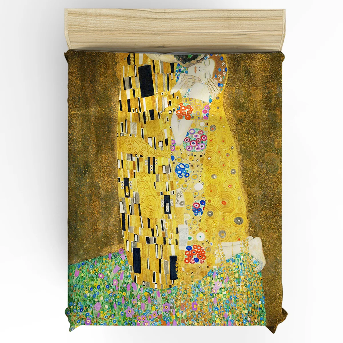 Gustav Klimt The Kiss Пододеяльник 3D хлопок King size queen размер пододеяльник набор постельного белья набор постельных принадлежностей для односпальной кровати