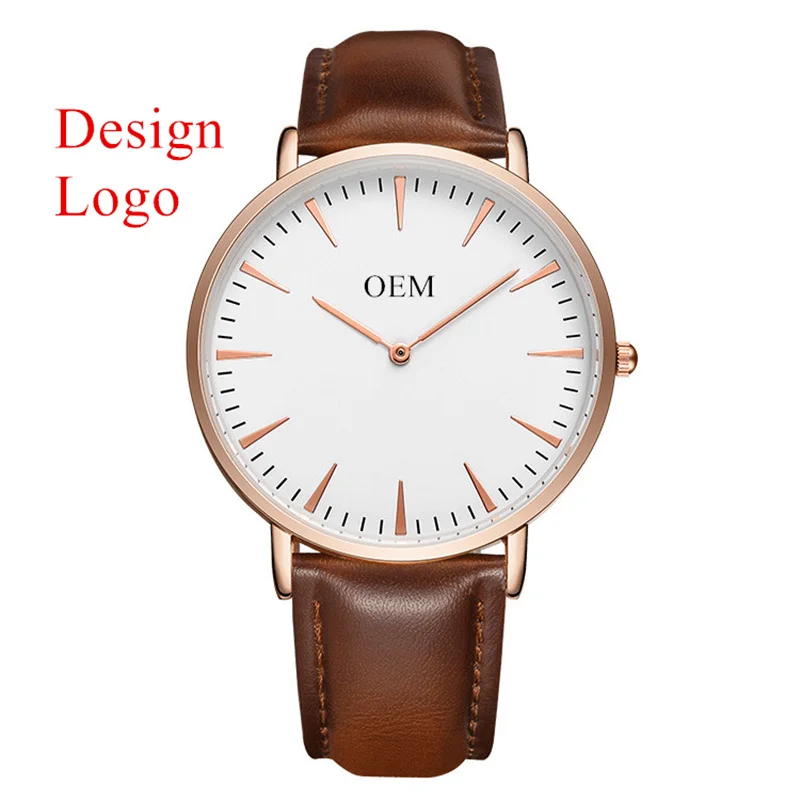 CL015 Low MOQ OEM Custom Your Logo Watch Reloj Personalizado Make Your