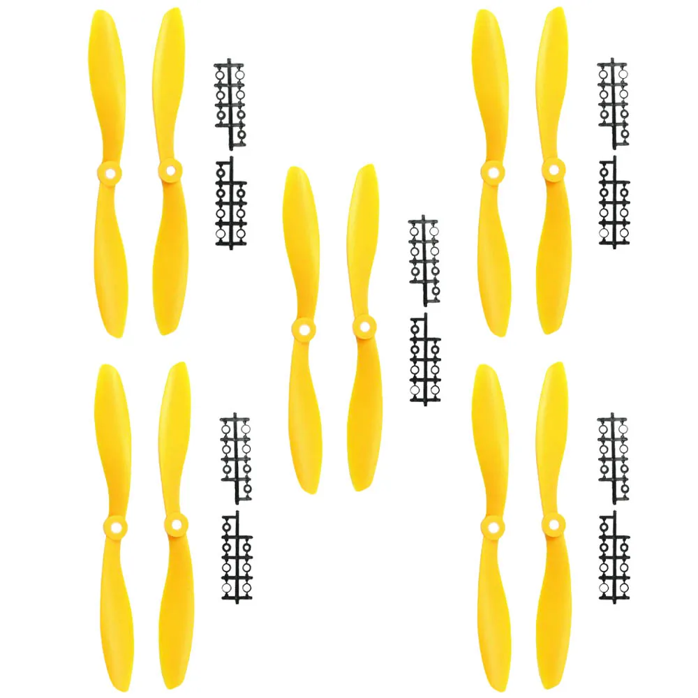 

5 pairs/10 pcs Prop 80x4.5 CW/CCW Propeller for XA quadcopter FPV Yellow 8045 8045R