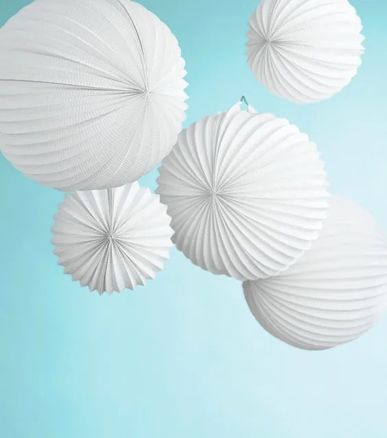 pleated paper lantern (6)